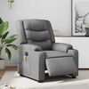 vidaXL Electric Massage Recliner Chair Grey Faux Leather