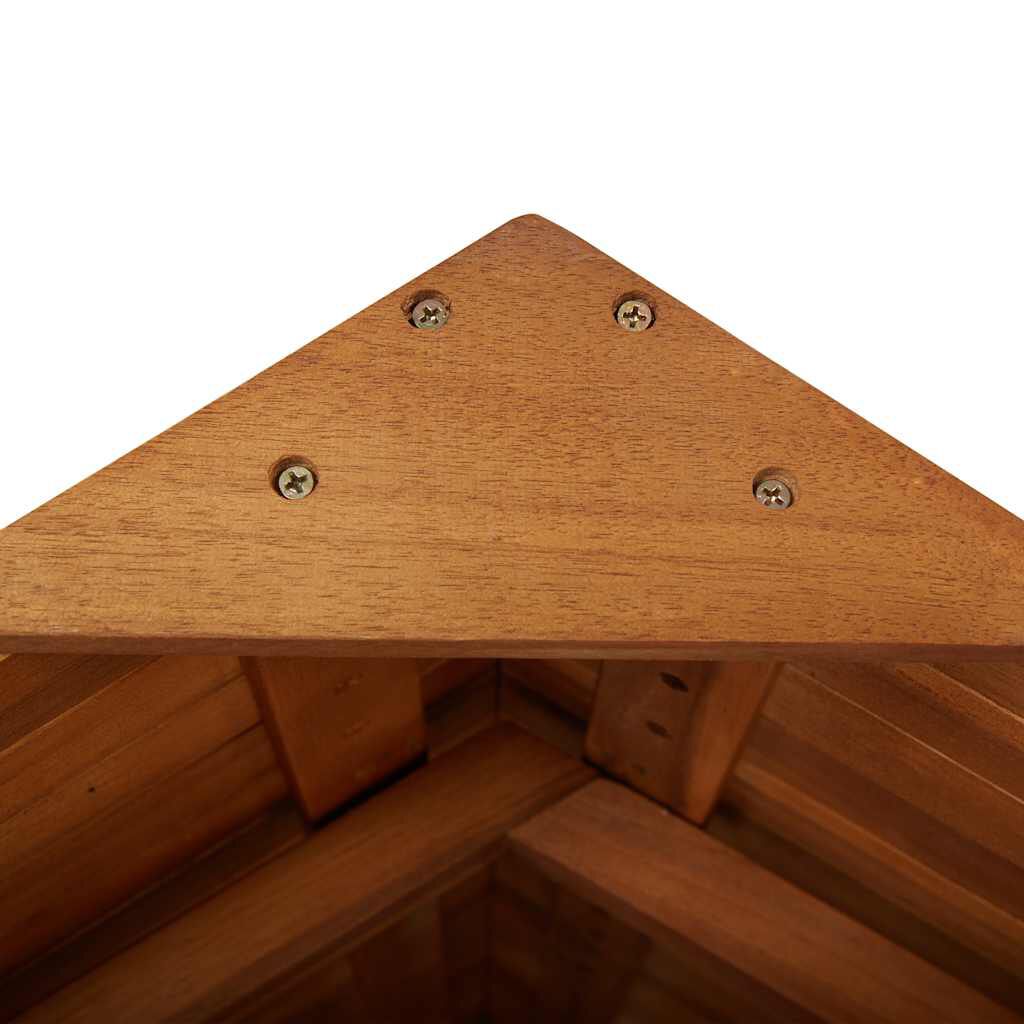 vidaXL Outdoor Bar Table with Rooftop 113x106x217 cm Solid Acacia Wood