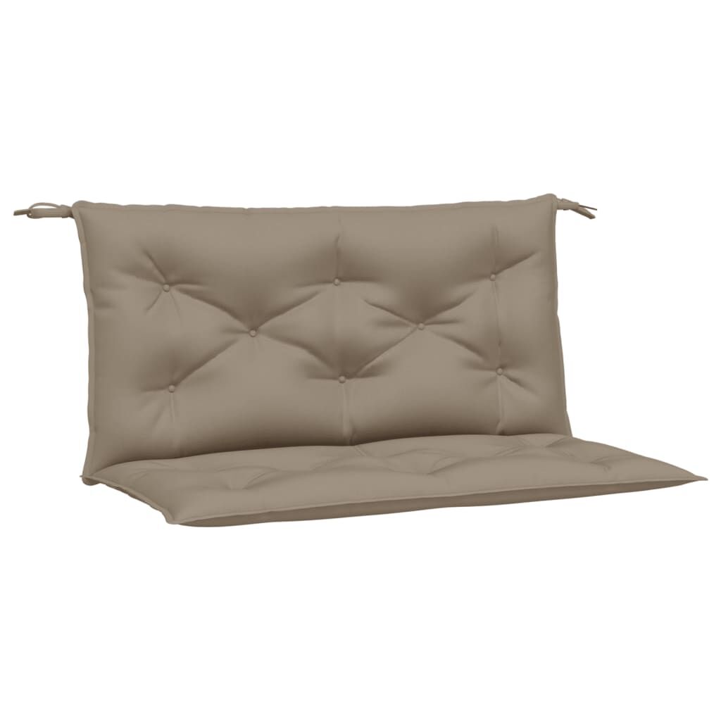 vidaXL Garden Bench Cushions 2 pcs Taupe 100x50x7 cm Oxford Fabric