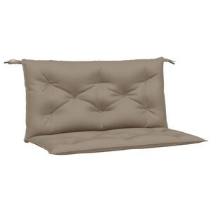 vidaXL Garden Bench Cushions 2 pcs Taupe 100x50x7 cm Oxford Fabric