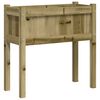 vidaXL Garden Planter with Legs 70x31x70 cm Impregnated Wood Pine