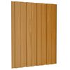 vidaXL Roof Panels 12 pcs Galvanised Steel Light Wood 60x45 cm