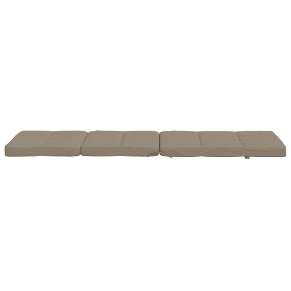 vidaXL Deck Chair Cushions 2 pcs Taupe Oxford Fabric