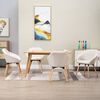 vidaXL Dining Chairs 4 pcs Cream Fabric