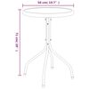 vidaXL 3 Piece Garden Dining Set Black Steel
