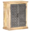 vidaXL Sideboard with Steel Doors 60x35x75 cm Solid Mango Wood