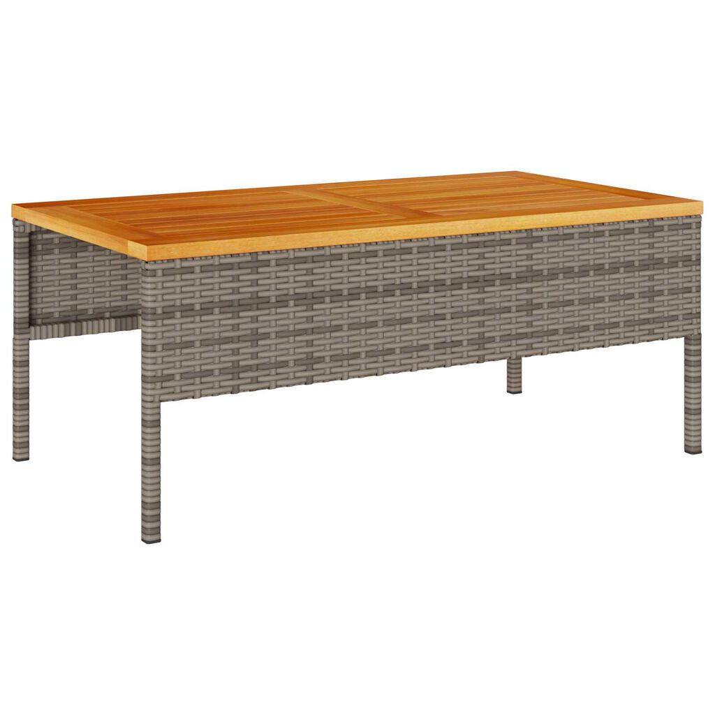 vidaXL Outdoor Sofa Set Grey and navy blue Rattan with metal frame