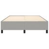 vidaXL Bed Frame without Mattress Light Grey Full Fabric (US Only)