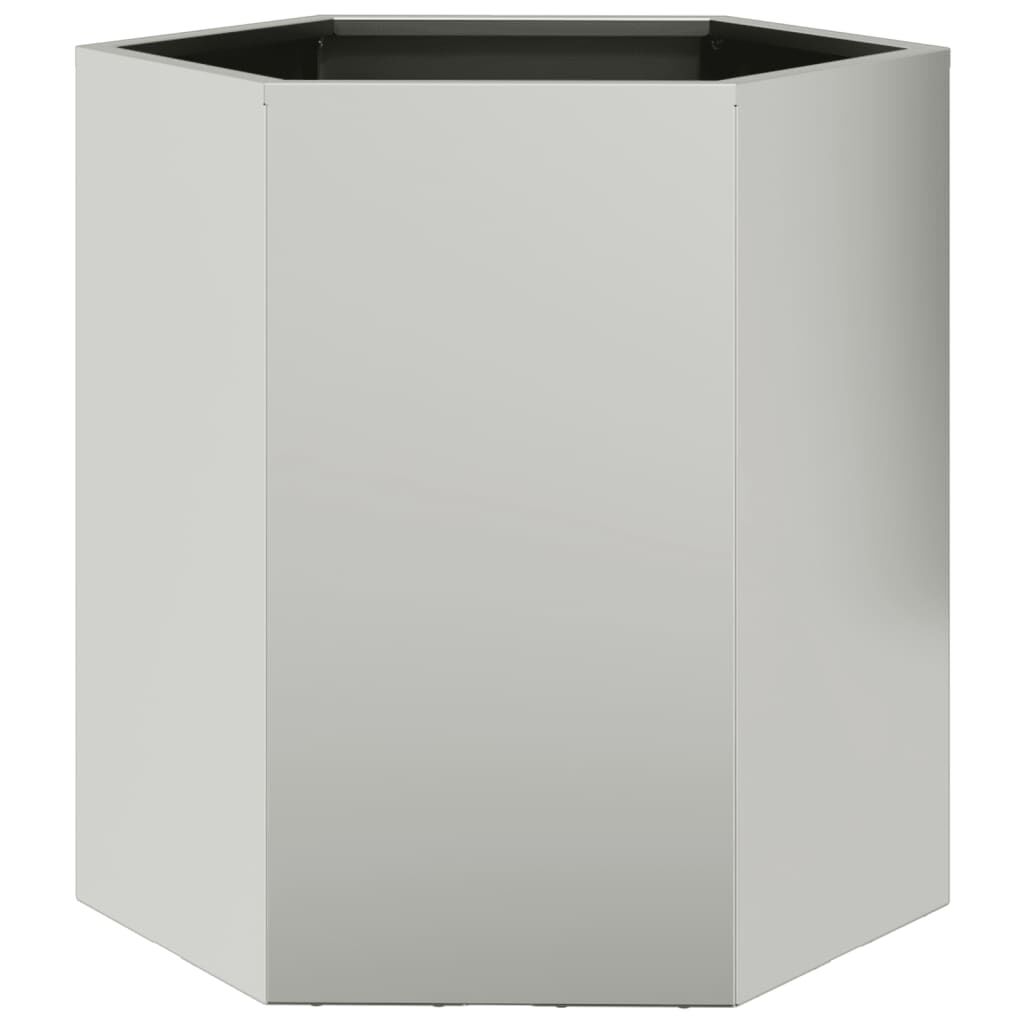 vidaXL Garden Planters 2 pcs Hexagon 46x40x45 cm Weathering Steel