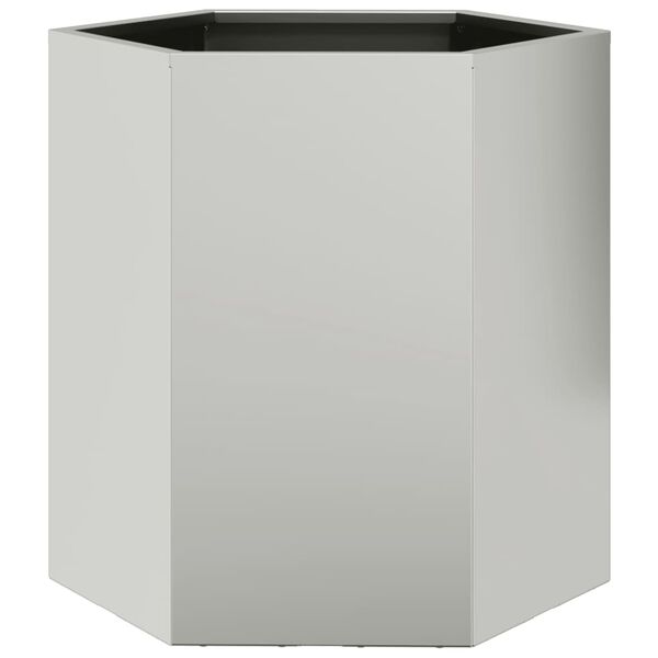 vidaXL Garden Planters 2 pcs Hexagon 46x40x45 cm Weathering Steel