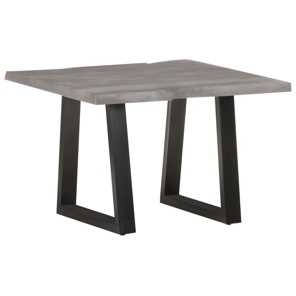 vidaXL Coffee Table with Live Edges 60x60x40 cm Solid Acacia Wood