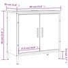 vidaXL Bathroom Sink Cabinet Black 60x30x60 cm Engineered Wood