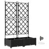 vidaXL Garden Black 80 x 40 x 126 cm Steel