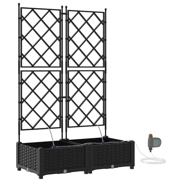vidaXL Garden Black 80 x 40 x 126 cm Steel
