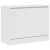 vidaXL Shoe Cabinet White 80x34x63 cm Engineered Wood