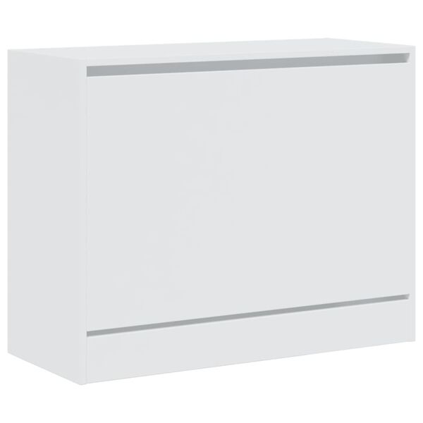 vidaXL Shoe Cabinet White 80x34x63 cm Engineered Wood
