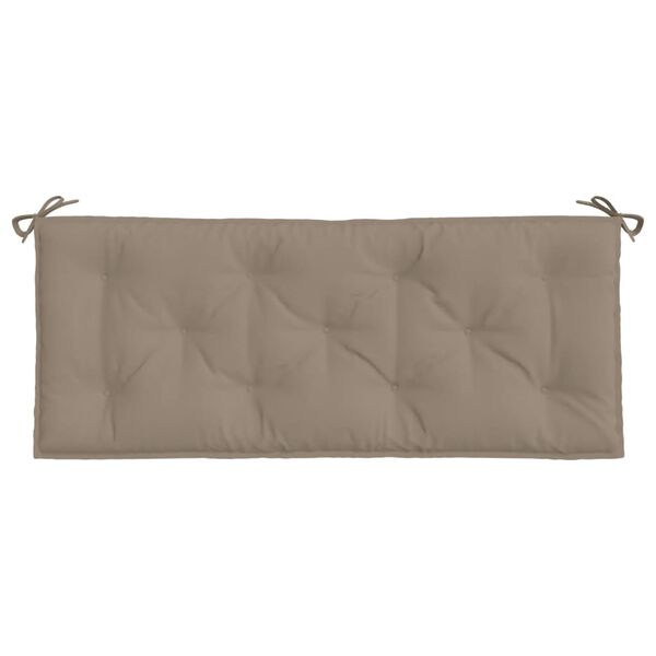 vidaXL Garden Bench Cushion Taupe 120x50x7 cm Oxford Fabric