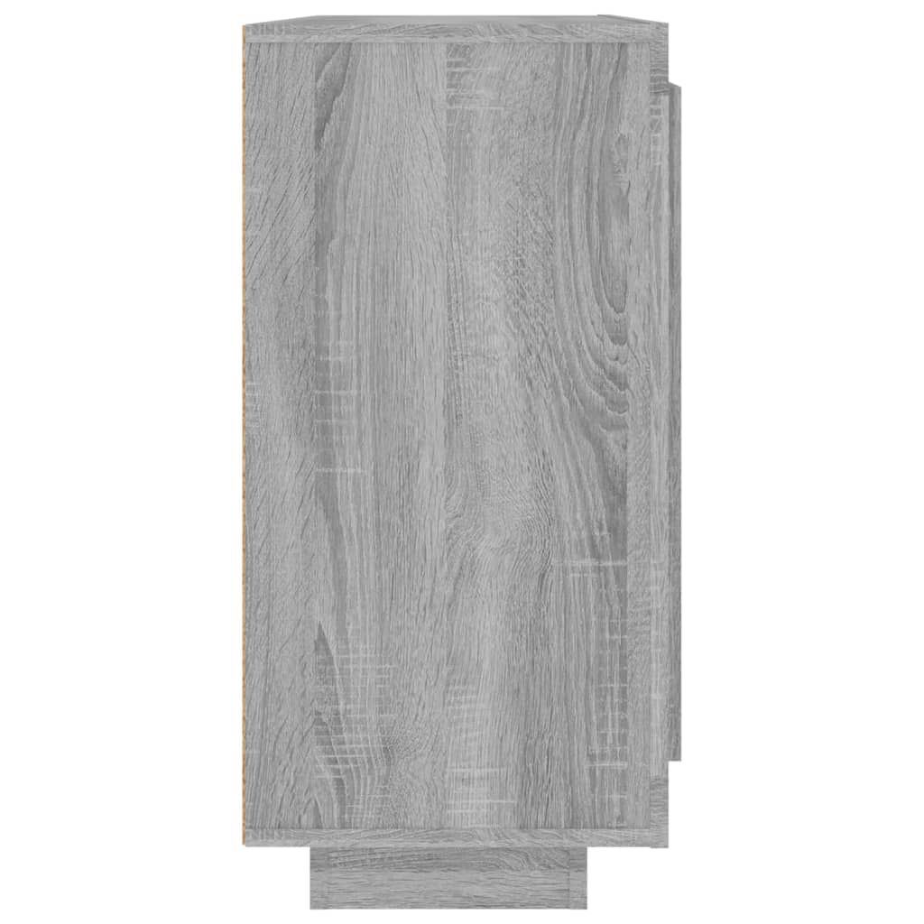 vidaXL Sideboard Grey Sonoma 92x35x75 cm Engineered Wood
