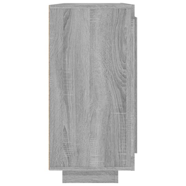 vidaXL Sideboard Grey Sonoma 92x35x75 cm Engineered Wood