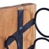 vidaXL Wine Rack for 6 Bottles 35x35x100 cm Solid Teak Wood