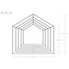 vidaXL Party Tent PE 4x8 m Grey