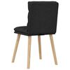 vidaXL Dining Chairs 2 pcs Black Fabric