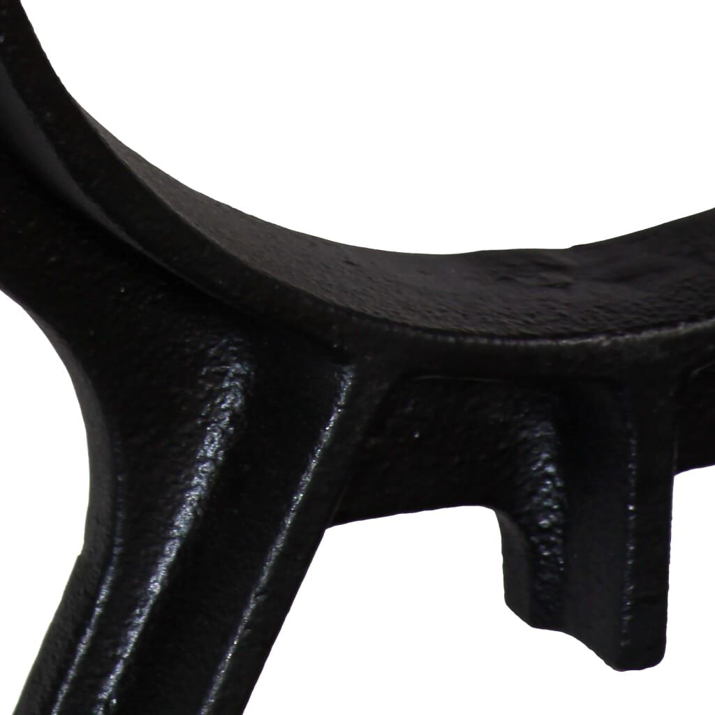 vidaXL Bench Legs 2 pcs O-Frame Cast Iron