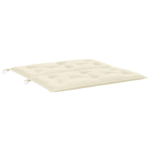 vidaXL Garden Bench Cushion Cream White 100x(50+50)x7cm Oxford Fabric