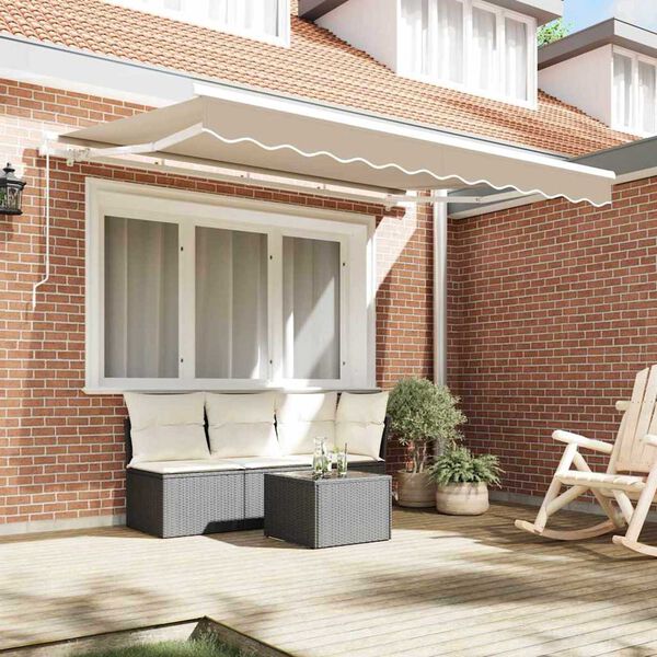vidaXL Awning Replacement Fabric Beige 300 x 250 cm Canvas