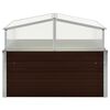 vidaXL Greenhouse Brown 100x100x85 cm Galvanised Steel