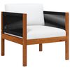 vidaXL Garden Chair with cushion Solid Acacia Wood
