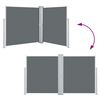 vidaXL Retractable Side Awning Anthracite 140x600 cm