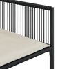 vidaXL 5 Piece Garden Dining Set with Cushions Black Poly Rattan