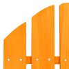 vidaXL Garden Adirondack Chair with Ottoman Solid Fir Wood Orange