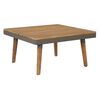 vidaXL 4 Piece Garden Lounge Set with Cushions Solid Acacia Wood Brown