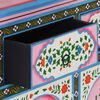 vidaXL Hand-Painted Sideboard Multicolour 110x30x76cm Solid Mango Wood