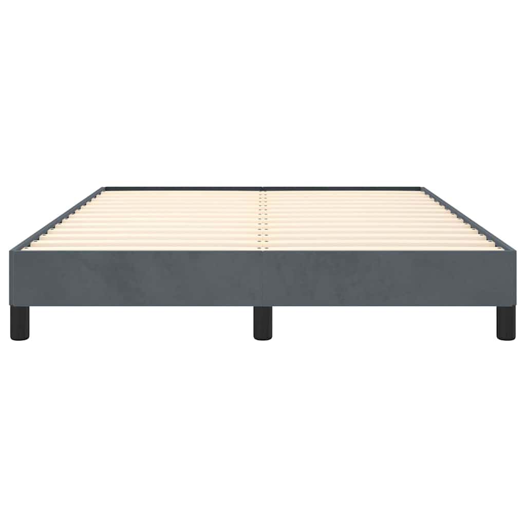 vidaXL Bed Frame without Mattress Dark Grey 152x203 cm Queen Velvet