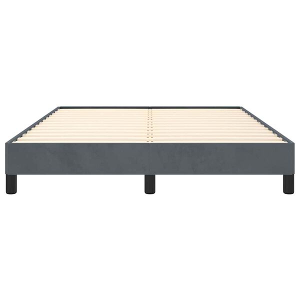 vidaXL Bed Frame without Mattress Dark Grey 152x203 cm Queen Velvet