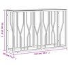 vidaXL Console Table 110x30x70 cm Stainless Steel and Glass
