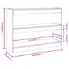 vidaXL Book Cabinet/Room Divider Sonoma Oak 100x30x72 cm