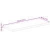 vidaXL Table Top 80x20x3.8 cm Rectangular Solid Wood Mango