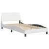vidaXL Bed Frame "Dover" White 100x190 cm Faux Leather