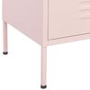 vidaXL Storage Cabinet Pink 80x35x101.5 cm Steel