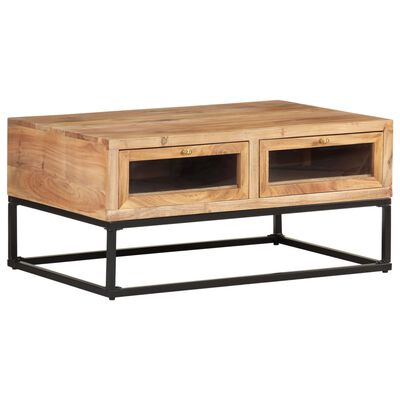 vidaXL Coffee Table 90x60x40 cm Solid Acacia Wood