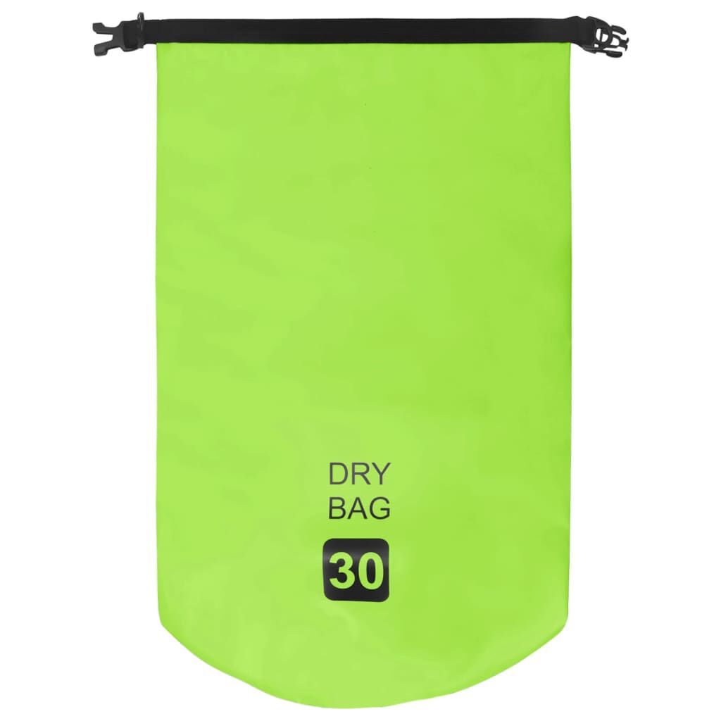 vidaXL Dry Bag Green 30 L PVC
