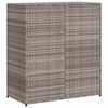 vidaXL Garden Storage Cabinet Grey 105x55x113 cm Poly Rattan