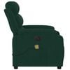 vidaXL Electric Massage Recliner Chair Dark Green Velvet