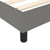 vidaXL Box Spring Bed Frame Dark Grey Twin XL Fabric (US Only)