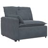 vidaXL Modular Sofa with Cushions Dark Grey