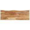 vidaXL Peg with Live Edge 100x35x22 cm Solid Acacia Wood